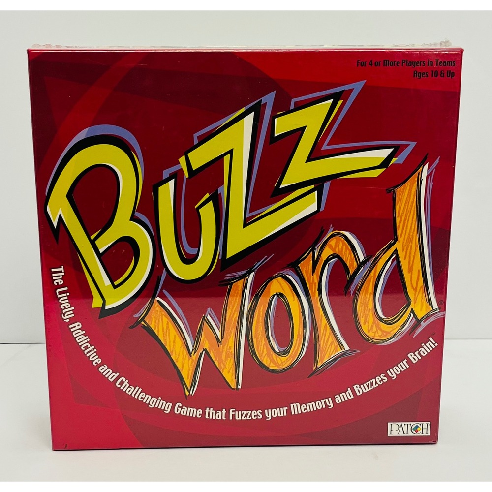 Patch Products Buzzword Board Game 7363 New Factory Sealed Party Word Game 2003